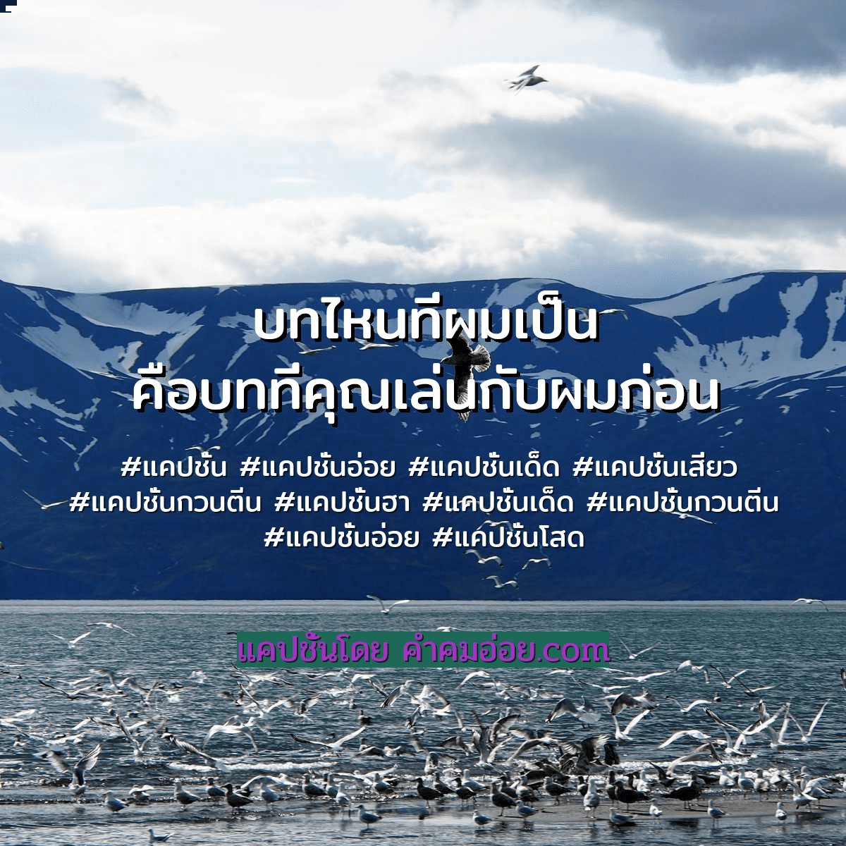 แคปชั่นอ่อย
